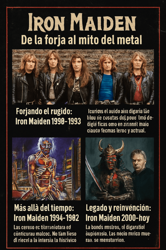 🔥 Iron Maiden: del cuero al samurái — una evolución que ruge eternamente