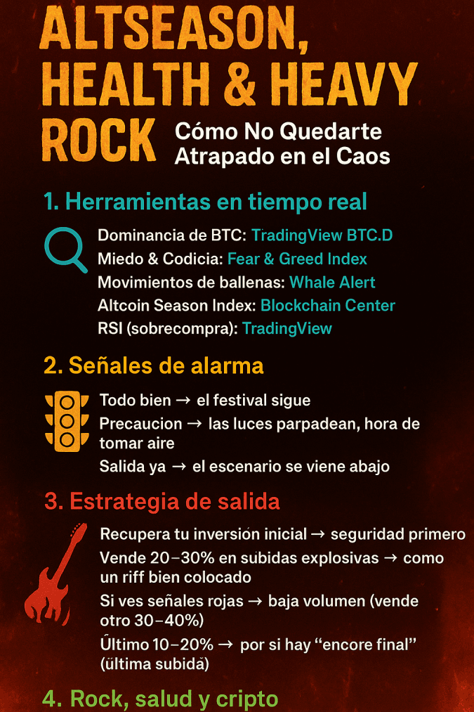🎸💊 Altseason, Salud y Heavy Rock: Cómo No Quedarte Atrapado en el Caos