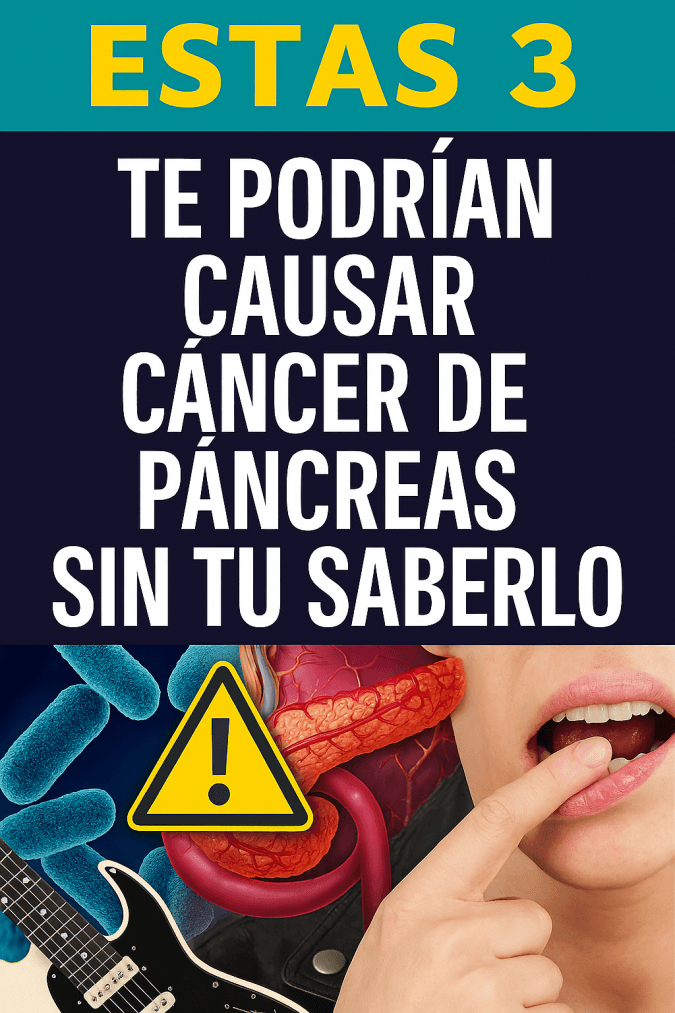 🎸🔥 Estas 3 bacterias podrían causarte cáncer de páncreas… ¡sin que lo sepas!