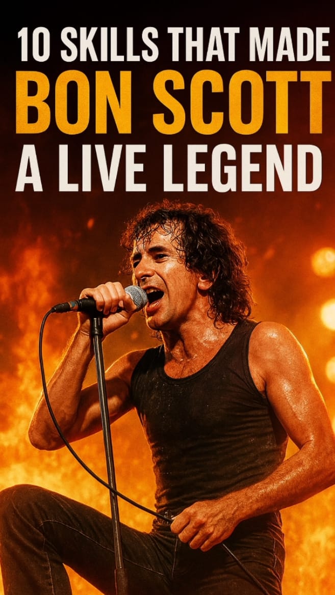 ⚡ BON SCOTT: LA BESTIA ESCÉNICA QUE CONQUISTÓ EL ROCK ⚡
